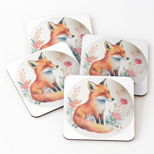 Item preview, Wild Botanicals: A Watercolor Fox designed and sold by ColorsofDawn.