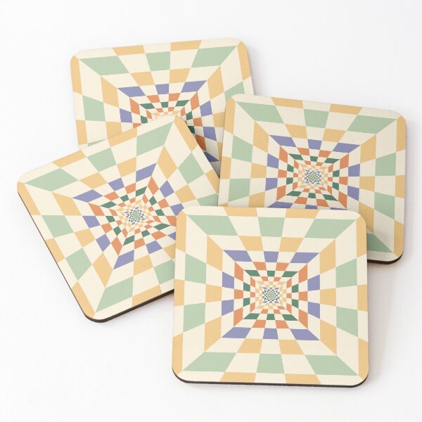 Item preview, Colorful swirling stripes checkered pattern 56 designed and sold by UnaWu533.