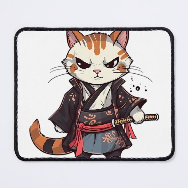 Item preview, Samurai Dojo Cat, ¡Cuidado! designed and sold by DonDiLuca.