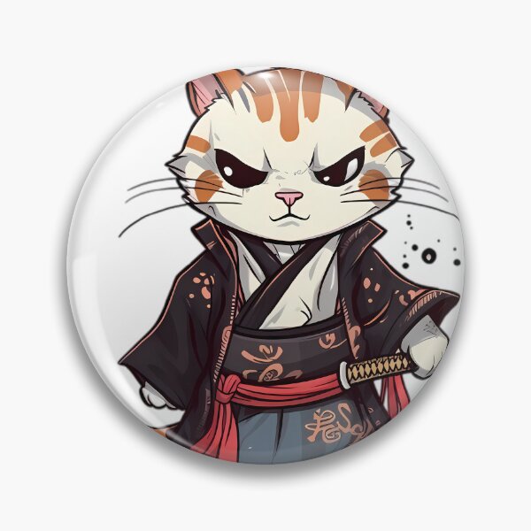 Artikelvorschau, Samurai-Dojo-Katze, pass auf! entworfen und verkauft von DonDiLuca.