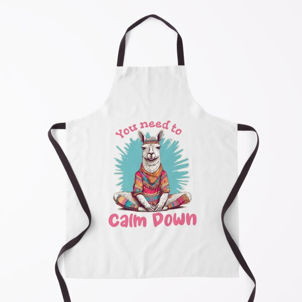 Item preview, Calm Down Yoga Llama in Lotus Pose designed and sold by bagstudio.