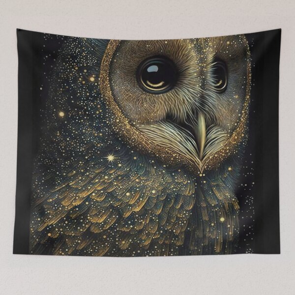 Item preview, Gold Grass Owl designed and sold by OccultDreams.