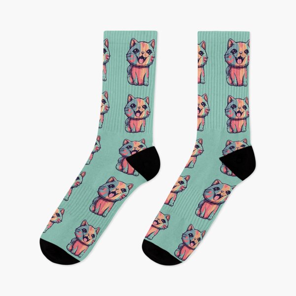 Item preview, Adorable Kitten in Abstract Fluffy Delight designed and sold by StickersLT.