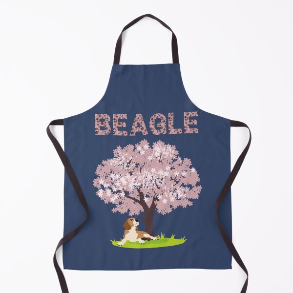 Item preview, Beagle Dog Under Spring Cherry Blossom (Sakura) Tree designed and sold by SeasonalDogs.