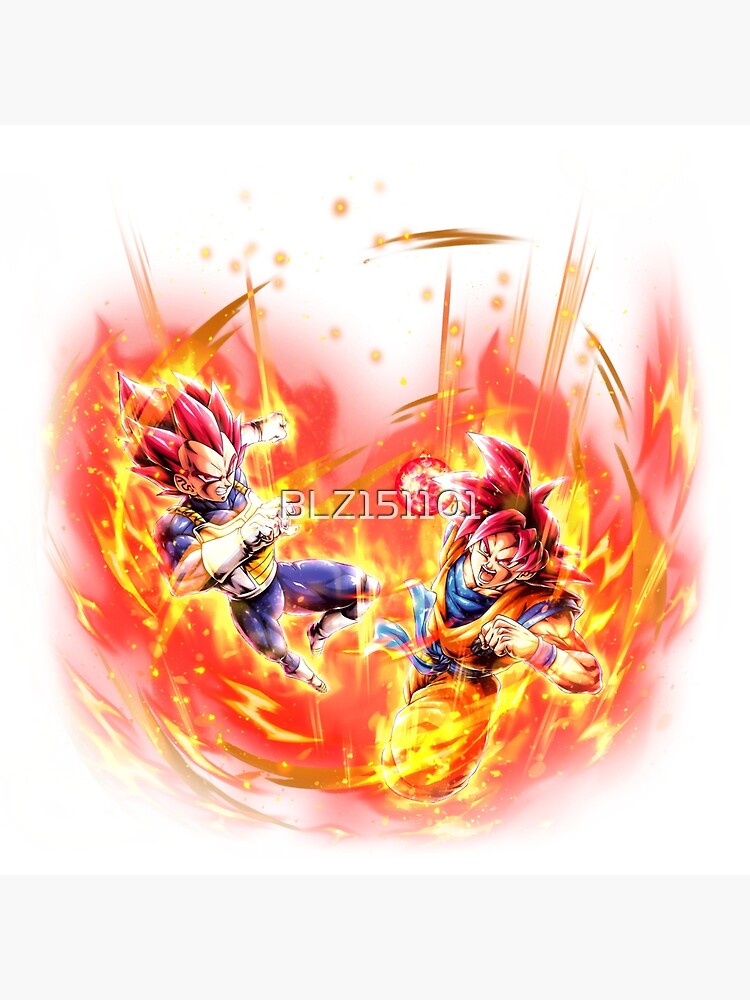 Dragon Ball Super - Super Saiyan God Vegeta and Goku  Art Print for Sale  by JetFalco