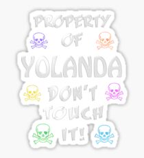 Property of Yolanda Sticker