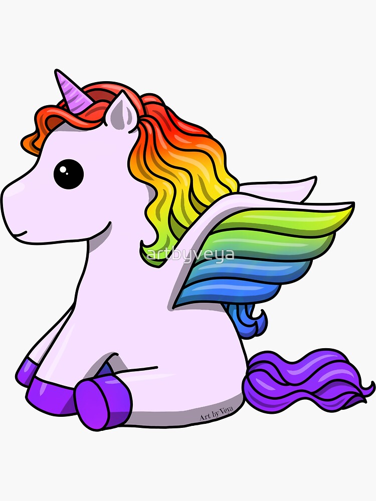 Unicorn Vinyl Wall Sticker Wall Decal - Gives The Rainbow Color Unicor –  All Things Valuable