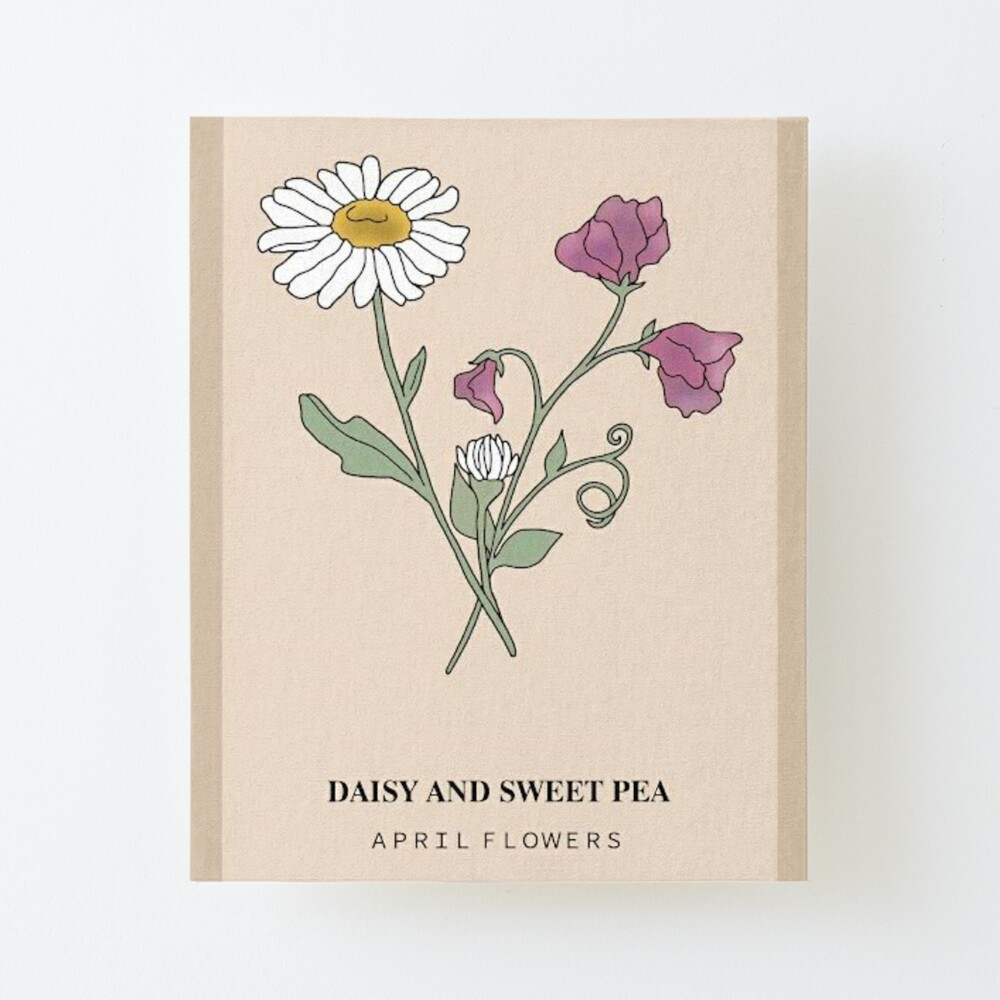 April Birth Flowers: Daisy And Sweet Pea