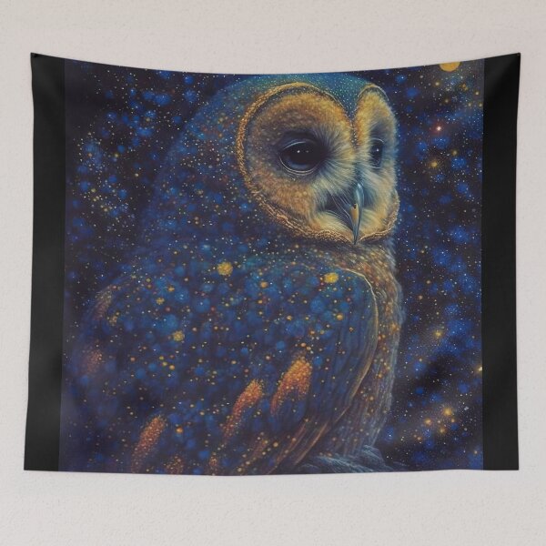Item preview, Blue Grass Owl (Variation) designed and sold by OccultDreams.
