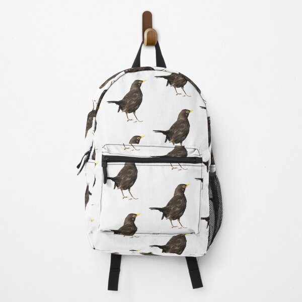 Item preview, Black Bird Isolated On White Acrylic Painting designed and sold by taiche.