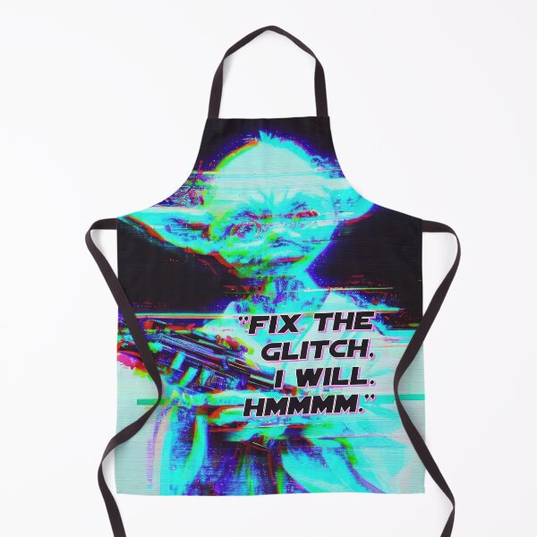Item preview, "Fix the glitch, I will. Hmmmm." Master quote. designed and sold by angelisart.