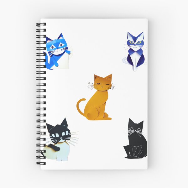 Item preview, Cat Stickers Quilled Art Set of 5 designed and sold by HanaiPrint.