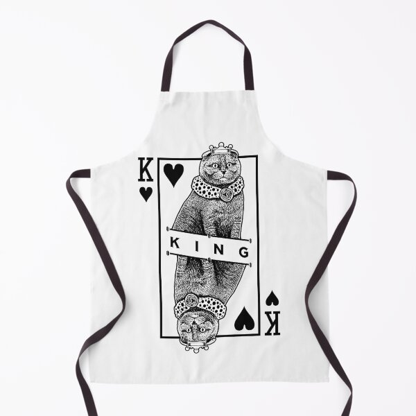Item preview, Scottish Fold Cat Lover King Of Hearts Funny Pop Art designed and sold by GrandeDuc.