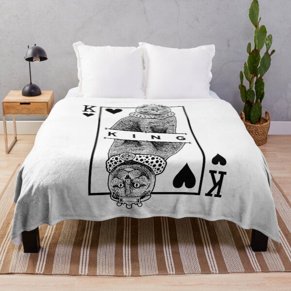 Item preview, Scottish Fold Cat Lover King Of Hearts Funny Pop Art designed and sold by GrandeDuc.