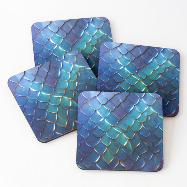 Item preview, Shimmery Mermaid Scales designed and sold by PotluckPrints.