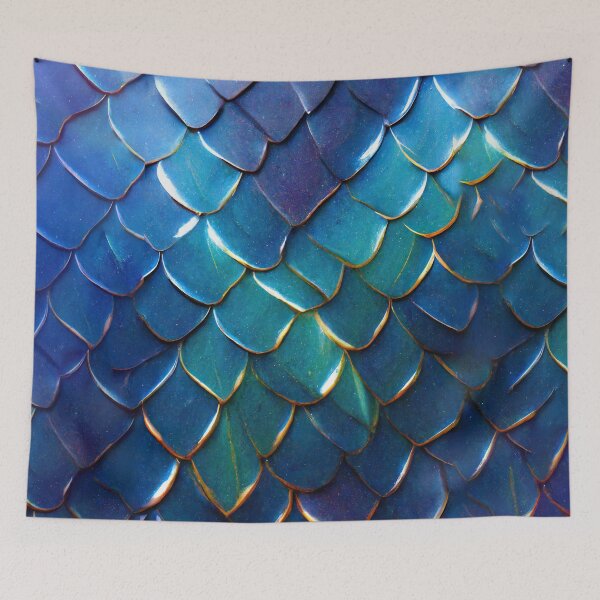 Item preview, Shimmery Mermaid Scales designed and sold by PotluckPrints.