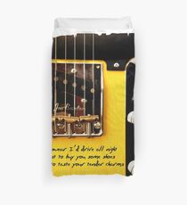 Bruce Springsteen Song Tribute Drive All Night Duvet Cover