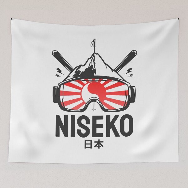 Item preview, Niseko Hokkaido Japan Retro Skiing Souvenir designed and sold by JackCurtis1991.
