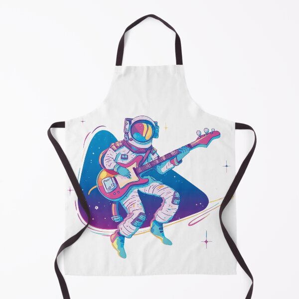 Item preview, Fantasy space man playing in a band.(White background) designed and sold by SMALL BEAR ART.