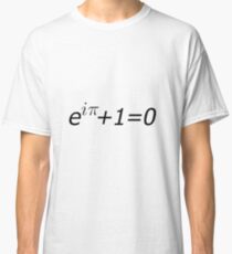 Euler's Identity, Math, Mathematics, Science, formula, equation, #Euler's #Identity, #Math, #Mathematics, #Science, #formula, #equation, #EulersIdentity   Classic T-Shirt