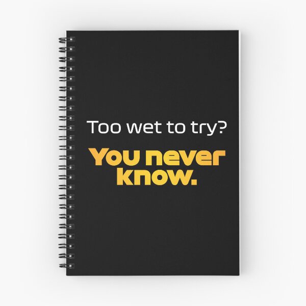 Item preview, Driver #4 Too Wet to Try? You Never Know | Best Team Radio Australia 2023 Season (Original - Black BG) designed and sold by FilipeFerreira.