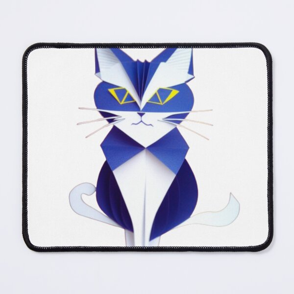 Item preview, Blue Cat with Two Tails  designed and sold by HanaiPrint.