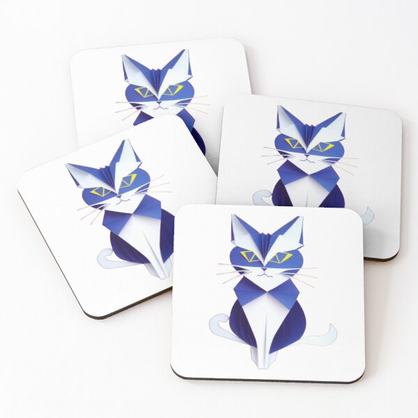 Item preview, Blue Cat with Two Tails  designed and sold by HanaiPrint.