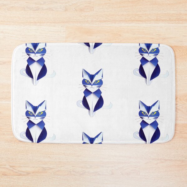 Item preview, Blue Cat with Two Tails  designed and sold by HanaiPrint.