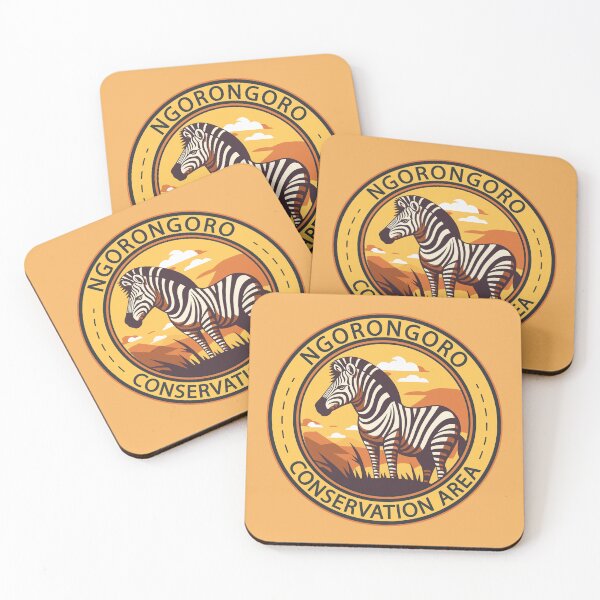Item preview, Ngorongoro Conservation Area Tanzania Zebra Badge designed and sold by KrisSidDesigns.
