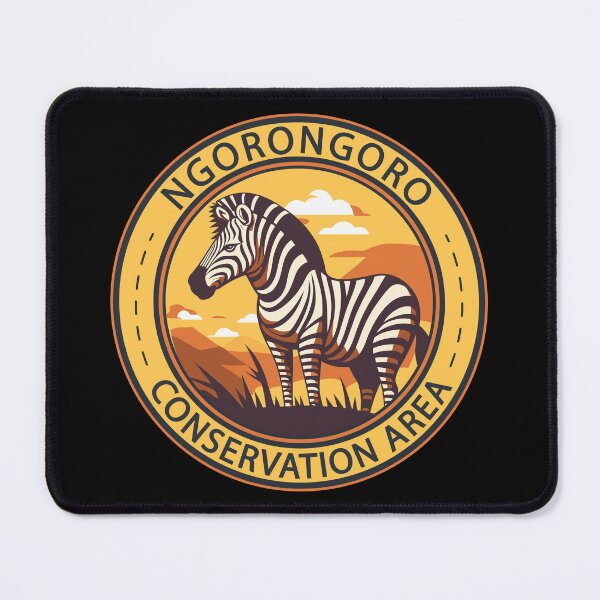 Item preview, Ngorongoro Conservation Area Tanzania Zebra Badge designed and sold by KrisSidDesigns.