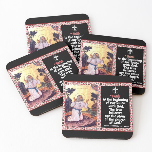Item preview, Saint Seraphim of Sarov - FAITH AND THE TRUE BELIEVERS- Orthodox Christian Saint - Orthodox Quote - Christian Faith - Gifts for Christians - Orthodox Gift designed and sold by Withloveandhope.