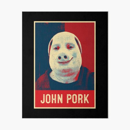 John Pork Art Board Print for Sale by palmwillow