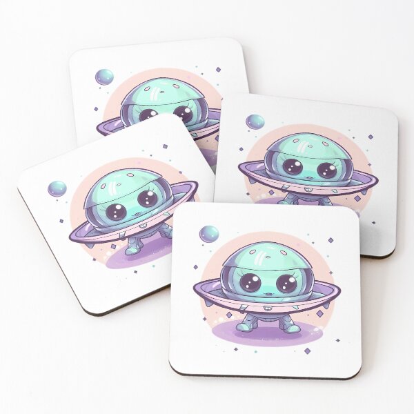 Item preview, Cute Alien in Outer Space designed and sold by DonDiLuca.