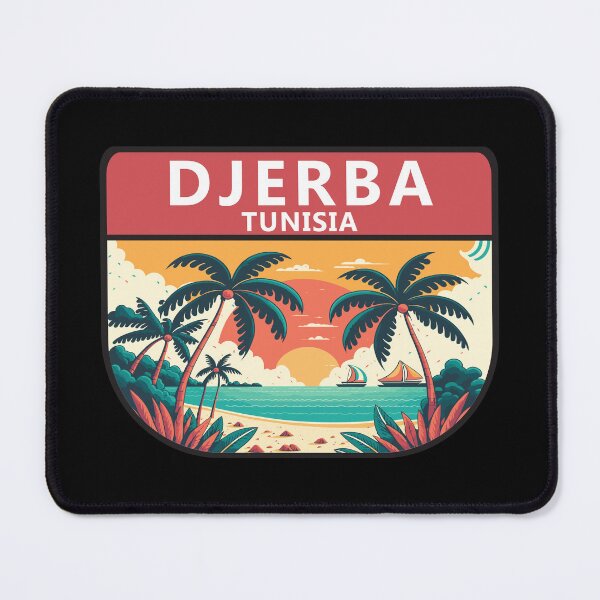 Item preview, Djerba Tunisia Retro Emblem designed and sold by KrisSidDesigns.