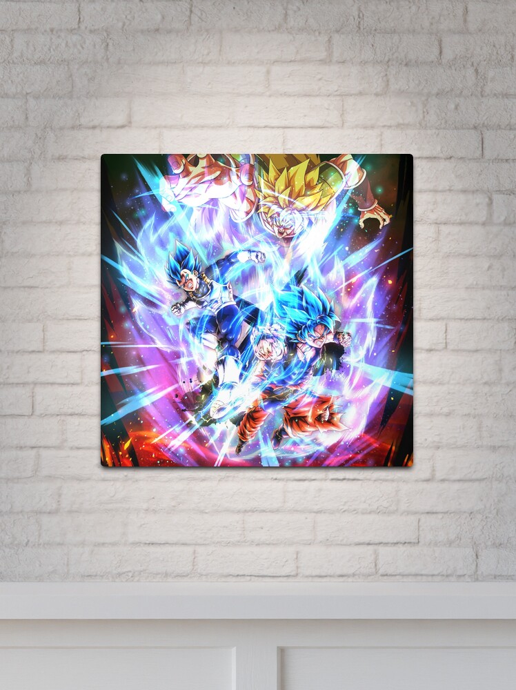 Goku Vegeta split Metal Print for Sale by Graphadora