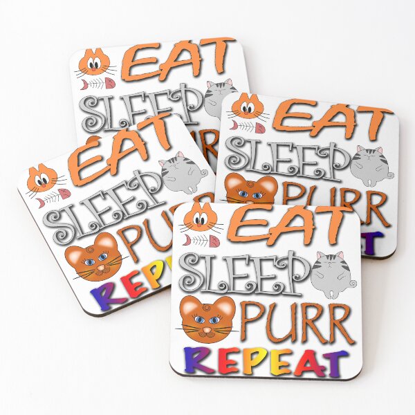 Item preview, Eat Sleep Purr Repeat designed and sold by likbatonboot.