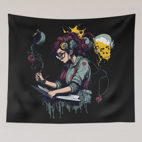 Item preview, Geek girl in tech clas designed and sold by RebeccaRe.