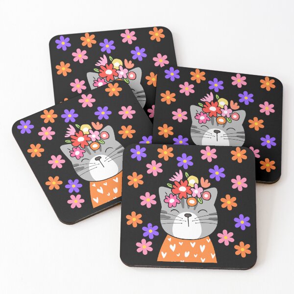Item preview, Flower cat designed and sold by TheGiftsCorner.