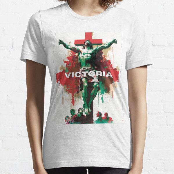 Cinco de Mayo Cross: Jesus in Mexican Colors Essential T-Shirt
