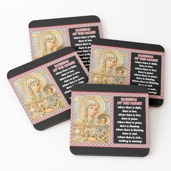 Item preview, Blessing of the House with an Icon of Mother of God - Orthodox Christian Icon - Orthodox Quote - Christian Faith - Gifts for Christians - Orthodox Gift designed and sold by Withloveandhope.