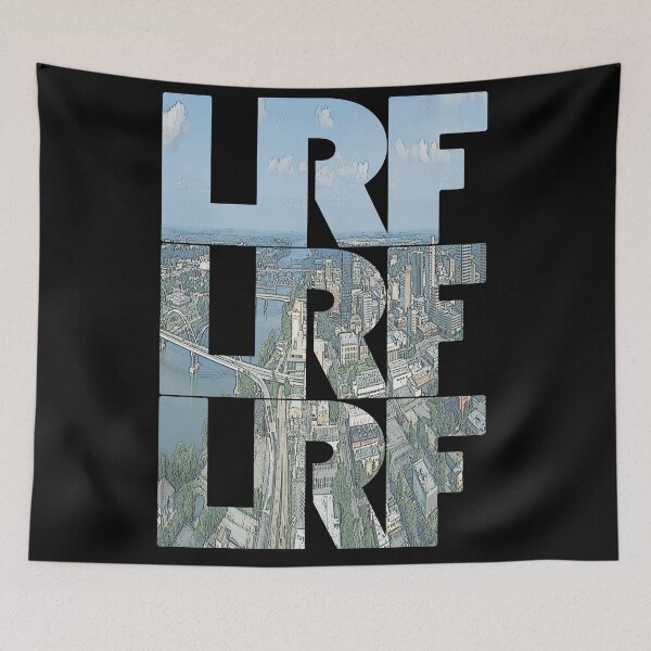 Item preview, Little Rock, Arkansas LRF Cityscape Repeating Pattern designed and sold by CrabbyLobster.
