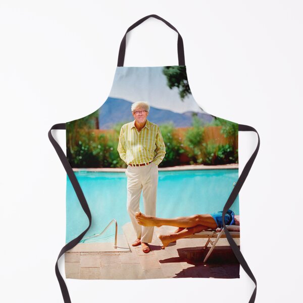 Item preview, An older man and his young friend by a LA pool in 1966 designed and sold by KALEIDOSCOPE UK.