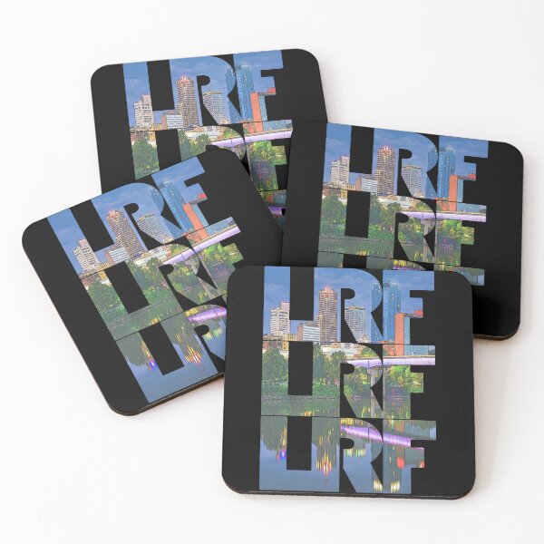Item preview, Little Rock, Arkansas LRF Dawn Cityscape Repeating Pattern designed and sold by CrabbyLobster.