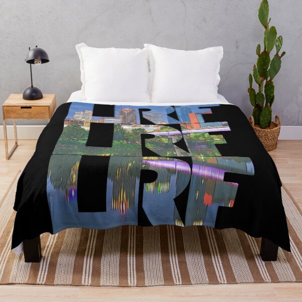 Item preview, Little Rock, Arkansas LRF Dawn Cityscape Repeating Pattern designed and sold by CrabbyLobster.