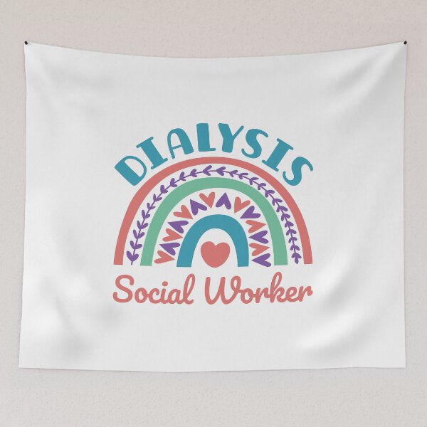 Item preview, Dialysis Social Worker Boho Rainbow designed and sold by jaygo.