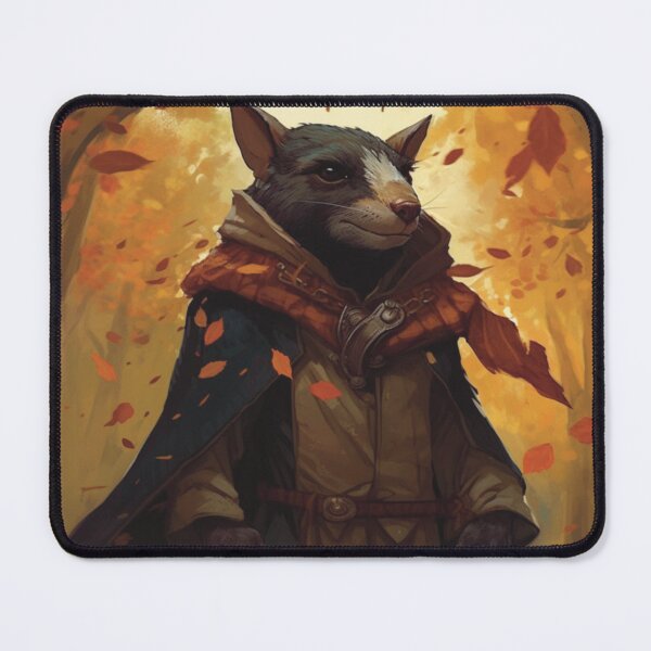 Item preview, Autumn Adventurer: Seasoned Rat Amid Falling Leaves designed and sold by ColorsofDawn.