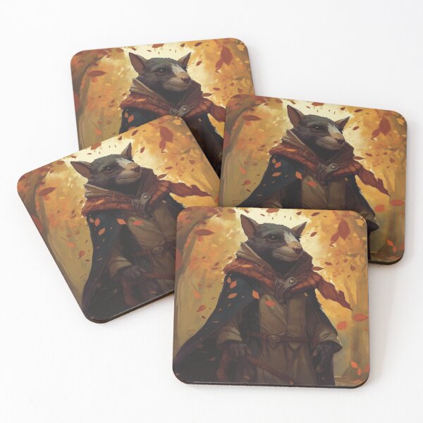 Item preview, Autumn Adventurer: Seasoned Rat Amid Falling Leaves designed and sold by ColorsofDawn.