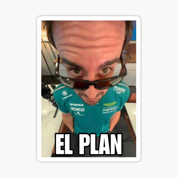 Artikel-Vorschau von El Plan Fernando Alonso, designt und verkauft von F1memestickers.