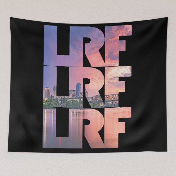 Item preview, Little Rock, Arkansas LRF Sunset Cityscape Repeating Pattern designed and sold by CrabbyLobster.