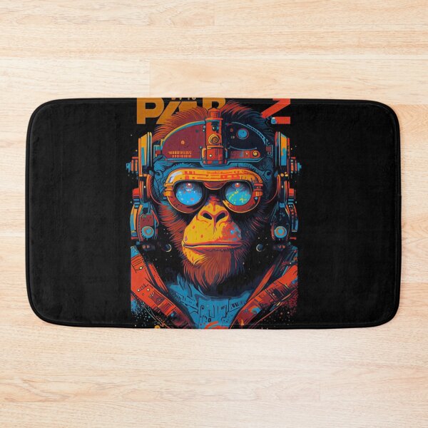 Item preview, Anime Cyber Ape (Sci-Fi Ape Vintage Retro Future Design Cyberpunk Space Ape) designed and sold by AlNoah.
